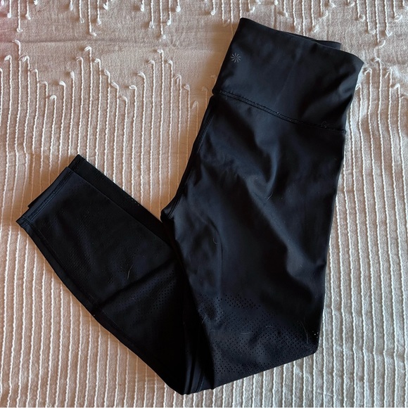 Athleta Pants - Athleta Persistence laser cut 7/8 camo black. Small